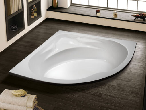 Μπανιέρα Γωνιακής τοποθέτησης Modena 120 x 120 cm με σχήμα Τεταρτοκύκλιου.