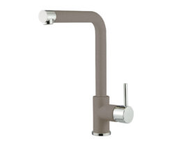 Μπαταρία Κουζίνας Armando Vicario Fluo Granite Concrete Beton 18510-1451 με Περιστρεφόμενο Επιστόμιο.