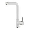 Μπαταρία Κουζίνας Armando Vicario Fluo Granite Super White 18510-1301 με Περιστρεφόμενο Επιστόμιο.