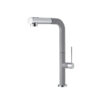 Μπαταρία Κουζίνας Armando Vicario Tozo Granite Silverstone 48580-1442 με Συρόμενο Ντους.