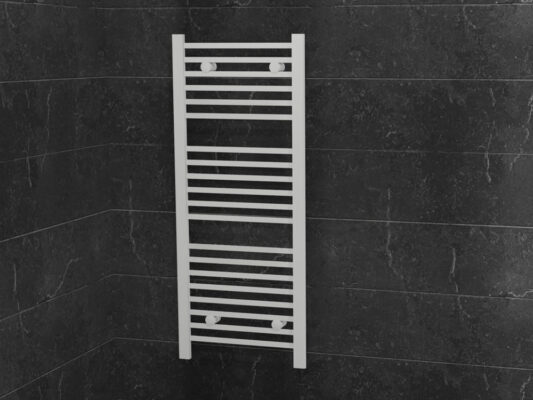 Καλοριφέρ πετσετοθήκη μπάνιου Joy White 117 x 40 cm σε απόχρωση Λευκή. κατασκευή από Χάλυβα ψυχρής εξέλασης.