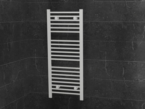 Καλοριφέρ πετσετοθήκη μπάνιου Joy White 117 x 50 cm σε απόχρωση Λευκή. κατασκευή από Χάλυβα ψυχρής εξέλασης.