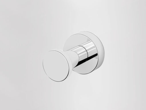 Μονό άγκιστρο πετσετών επιτοίχιας τοποθέτησης Langberger Χρωμέ Γυαλιστερό 21108-31A κατασκευασμένο από ορείχαλκο και Ανοξείδωτο χάλυβα.