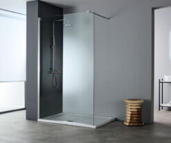 Διαχωριστικό ντουζιέρας με Διαφανές κρύσταλλο ασφαλείας Iwis CL Inox Brushed 70 x 200 cm.