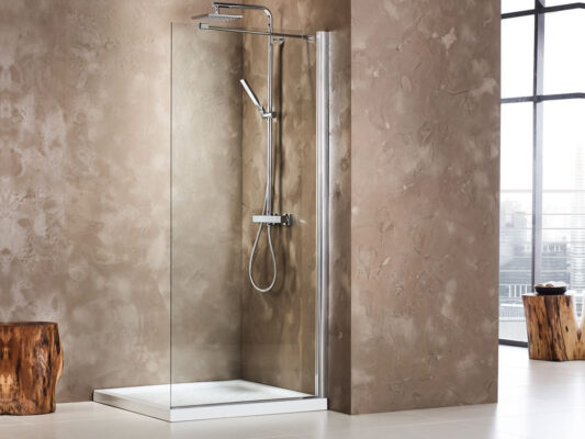 Διαχωριστικό ντουζιέρας με Διαφανές κρύσταλλο ασφαλείας Iwis CL 70 x 185 cm.