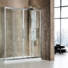 Ορθογώνια καμπίνα ντουζιέρας με Διαφανές κρύσταλλο ασφαλείας Primus CL Slider Corner 2+2 Chrome 170 x 80 cm με είσοδο από την Εμπρόσθια πλευρά.