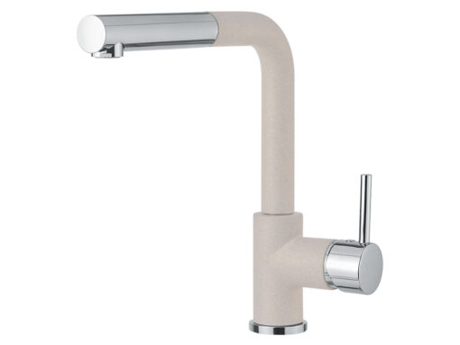 Μπαταρία Κουζίνας Armando Vicario Fluo Granite Everest 18580-1511 με Συρόμενο Ντους.