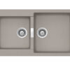 Νεροχύτης Κουζίνας Shock Manhattan 30290-1451 86 x 50 cm σε απόχρωση Concrete Beton.