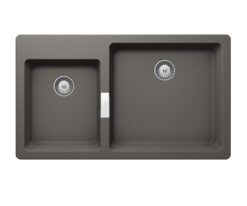 Νεροχύτης Κουζίνας Shock Mono 15290-1442 86 x 50 cm σε απόχρωση Silverstone.