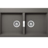 Νεροχύτης Κουζίνας Shock Mono 15295-1442 86 x 50 cm σε απόχρωση Silverstone