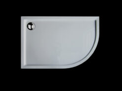 Ντουζιέρα ακρυλική Flow Extra Flat Slim 120 x 80 cm, με συνολικό ύψος 5,00 cm. Κατάλληλη για εγκατάσταση σε χαμηλά μπάνια .
