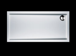 Ντουζιέρα ακρυλική Flow Extra Flat Slim 130 x 80 cm, με συνολικό ύψος 5,5 cm. Κατάλληλη για εγκατάσταση σε χαμηλά μπάνια .