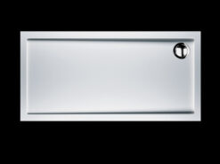 Ντουζιέρα ακρυλική Flow Extra Flat Slim 140 x 80 cm, με συνολικό ύψος 5,5 cm. Κατάλληλη για εγκατάσταση σε χαμηλά μπάνια .