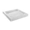 Ντουζιέρα από υαλώδη πορσελάνη Basic 72 x 72 cm, με συνολικό ύψος 9.00 cm.