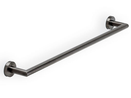 Μεταλλική πετσετοθήκη μπάνιου επιτοίχιας τοποθέτησης Geesa Nemox Black Brushed 6507-410. Κατασκευασμένη από Συμπαγή ορείχαλκο με αντιδιαβρωτική προστασία.