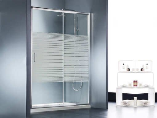 Καμπίνα ντουζιέρας από Τοίχο σε Τοίχο με Σεριγραφάτο Κρύσταλλο ασφαλείας Starlet LN Slider 1+1 Chrome 150 cm.