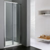 Καμπίνα ντουζιέρας από Τοίχο σε Τοίχο με Διαφανές Κρύσταλλο ασφαλείας Primus CL BiFold Chrome 80 cm. Με 2 Πτυσσόμενες πόρτες-