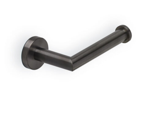 Μεταλλική χαρτοθήκη χωρίς κάλυμμα επιτοίχιας τοποθέτησης Geesa Black Brushed 6509-410. Κατασκευασμένη από ορείχαλκο και Ανοξείδωτο χάλυβα.