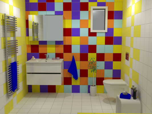 Τα σχέδια αφορούν στην κατασκευή ενός παιδικού μπάνιου σε νεόδμητη κατοικία στην περιοχή της Κομοτηνής. - Leffetto Creative Services