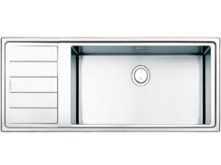 Μεταλλικός Νεροχύτης Κουζίνας Linear Plus LNR1161-110 Left 100 x 50 cm σε απόχρωση Inox.