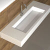 Νιπτήρας Corian ειδικής κατασκευής Smart-140 140 x 45 cm σε Λευκή απόχρωση