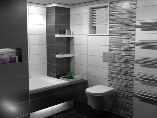 Σχεδιασμός και 3d απόδοση που αφορά στην ανακαίνιση παλαιού μπάνιου σε κατοικία στην Θεσσαλονίκη. Leffetto Creative Services