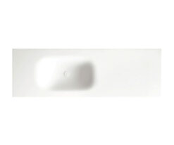 Νιπτήρας Solid Surface Space 135 x 46 cm σε Λευκή απόχρωση.