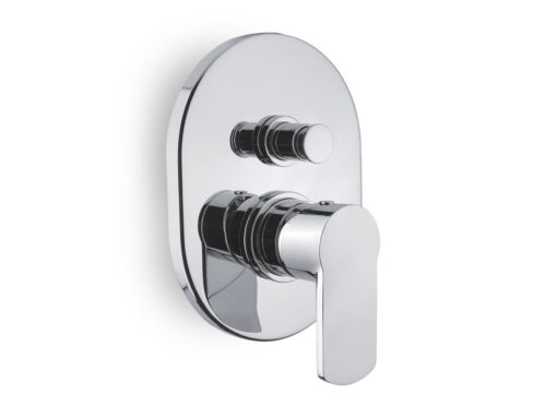 Μίκτης εντοιχισμένου συστήματος ντουζιέρας 2 Εξόδων Armando Vivario 610050D Chrome.