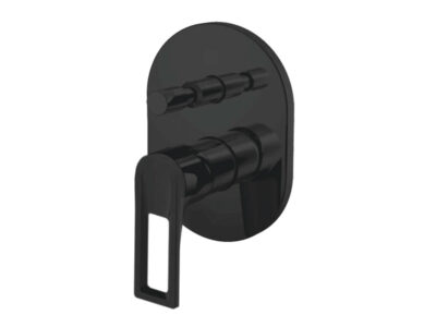 Μίκτης εντοιχισμένου συστήματος ντουζιέρας 2 Εξόδων Teorema Diva 690742 MB Black Matt. Υψηλής ποιότητας χρωμίωση.