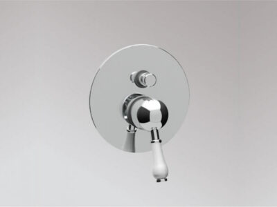 Μίκτης εντοιχισμένου συστήματος ντουζιέρας 2 Εξόδων Teorema Tiffany 193117 Chrome. Υψηλής ποιότητας χρωμίωση.