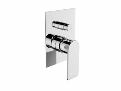 Μίκτης εντοιχισμένου συστήματος ντουζιέρας 2 Εξόδων Teorema Xs 183117 Chrome. Υψηλής ποιότητας χρωμίωση.