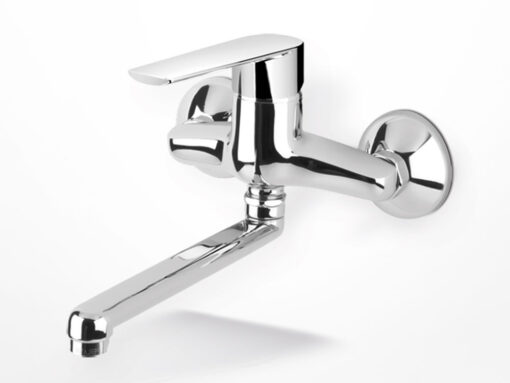 Μπαταρία Κουζίνας Νεροχύτη Eurorama Viva 143400 Χρωμέ.