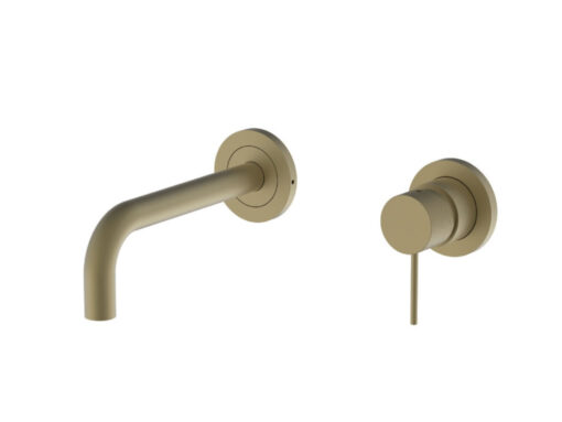 Μπαταρία Νιπτήρα Teorema Lab Soft Brass 323181. Τοποθέτηση στον Tοίχο. Κατάλληλη για Επιτραπέζιους Νιπτήρες. Υψηλής ποιότητας χρωμίωση.