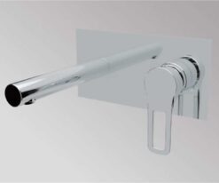 Μπαταρία Νιπτήρα Teorema Kart 1778380 K. Τοποθέτηση στον Tοίχο. Κατάλληλη για Επιτραπέζιους Νιπτήρες. Υψηλής ποιότητας χρωμίωση.