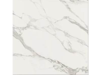 Πορσελανάτα πλακάκια δαπέδου Τεχνογρανίτη Carrara White 120 x 120 cm. Κατάλληλα για επίστρωση δαπέδων Εσωτερικών χώρων. Επιφάνεια Γυαλιστερή.