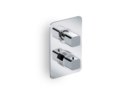 Θερμοστατικός Μίκτης εντοιχισμένου συστήματος ντουζιέρας 3 Εξόδων Eurorama Quadra 750033NQSL Chrome.