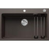 Νεροχύτης Κουζίνας Blanco Etagon 8 78 x 51 cm σε απόχρωση Coffee. Κατασκευή από υλικό Silgranit Puradur με αντοχή στα χτυπήματα.