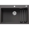 Νεροχύτης Κουζίνας Blanco Etagon 8 78 x 51 cm σε απόχρωση Rock Grey. Κατασκευή από υλικό Silgranit Puradur με αντοχή στα χτυπήματα.