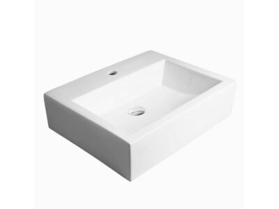 Επικαθήμενος νιπτήρας μπάνιου Box 40 x 38 cm χωρις υπερχείλιση.