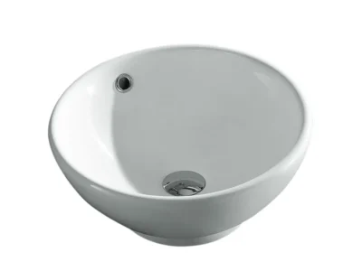 Επιτραπέζιος νιπτήρας μπάνιου Cannes 40 x 40 cm με υπερχείλιση.