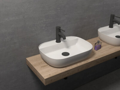 Επιτραπέζιος νιπτήρας μπάνιου Look 50 x 38 cm χωρις υπερχείλιση.