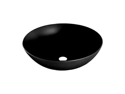 Επιτραπέζιος νιπτήρας μπάνιου M-8040A 40 x 40 cm Black Matt χωρίς υπερχείλιση.