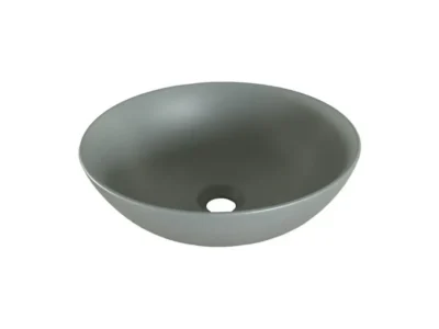 Επιτραπέζιος νιπτήρας μπάνιου M-8040A 40 x 40 cm Grey Matt χωρίς υπερχείλιση.