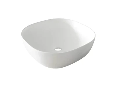 Επιτραπέζιος νιπτήρας μπάνιου Monaco 41 x 41 cm White Matt χωρίς υπερχείλιση.