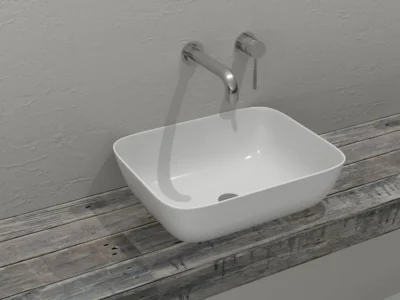 Επιτραπέζιος νιπτήρας μπάνιου Monaco 50 x 40 cm χωρίς υπερχείλιση.