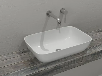 Επιτραπέζιος νιπτήρας μπάνιου Monaco 60 x 39 cm χωρίς υπερχείλιση.