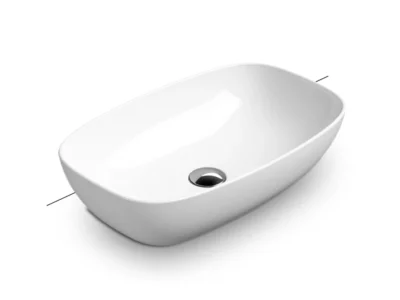 Επιτραπέζιος νιπτήρας μπάνιου Nubes 60 x 38 cm χωρίς υπερχείλιση.