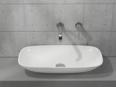 Επιτραπέζιος νιπτήρας μπάνιου Vogue 70 x 40 cm χωρίς υπερχείλιση.