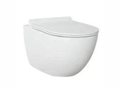 Κρεμαστή λεκάνη WC Τουαλέτας Cupola Rimless 55 cm από Υαλώδη πορσελάνη.