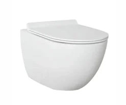 Κρεμαστή λεκάνη WC Τουαλέτας Cupola Rimless 55 cm από Υαλώδη πορσελάνη.